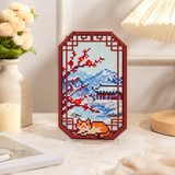 LumiGem Snowy Cat Reflection Diamond Painting Stand