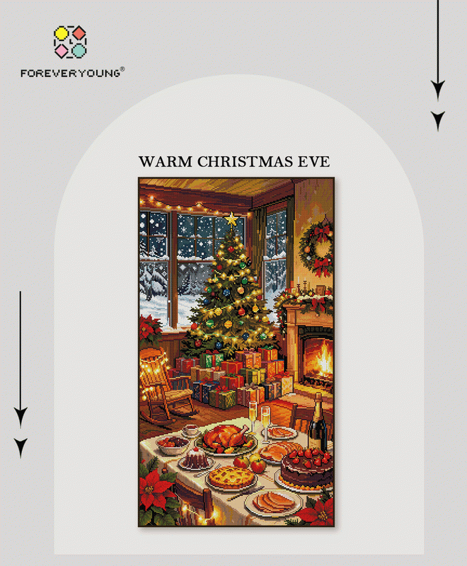 Warm Christmas Night Diamond Painting Kit