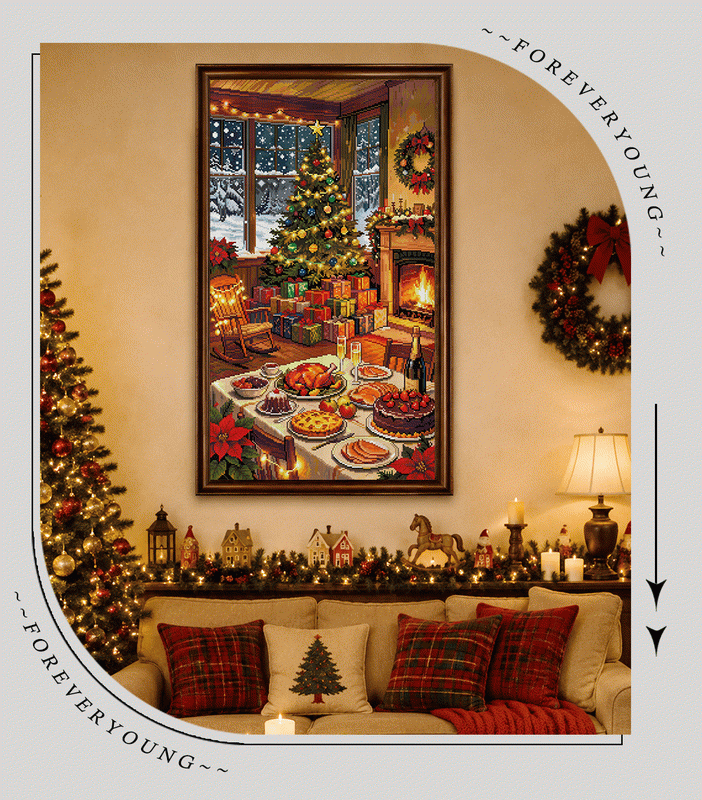 Warm Christmas Night Diamond Painting Kit