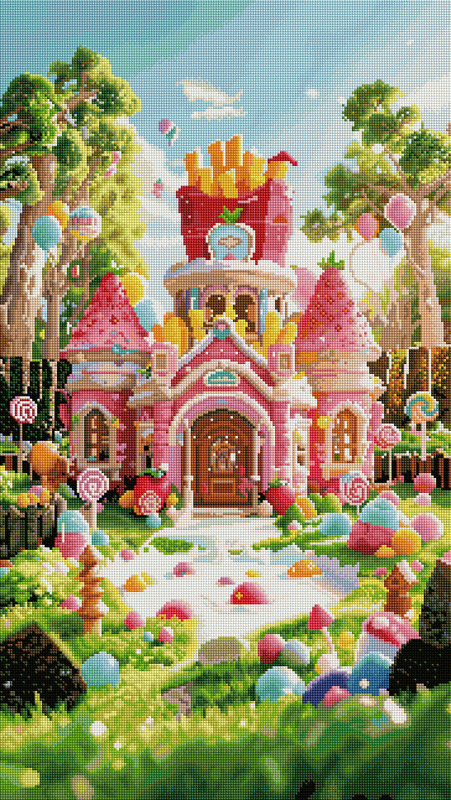 Whimsical Candy Kingdom Diamond Painting Kit