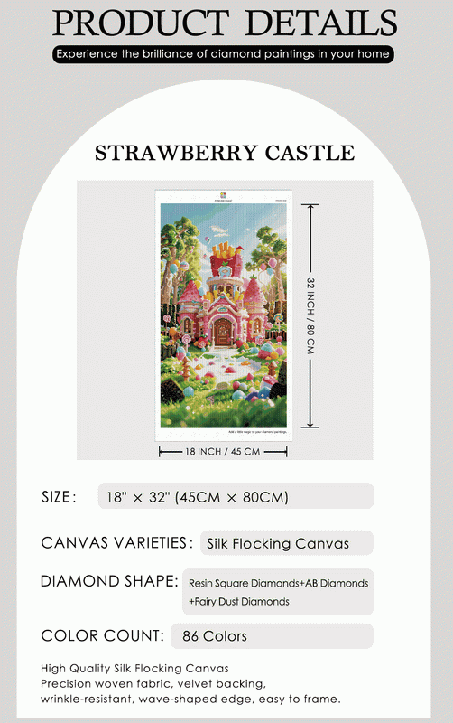 Whimsical Candy Kingdom Diamond Painting Kit