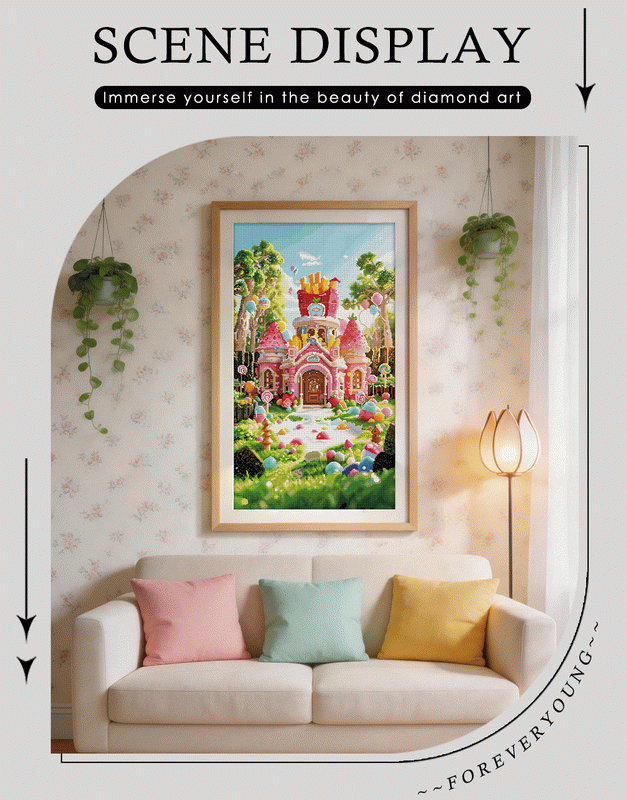 Whimsical Candy Kingdom Diamond Painting Kit