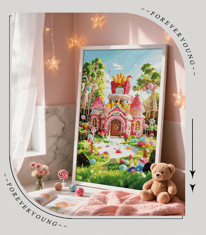 Whimsical Candy Kingdom Diamond Painting Kit