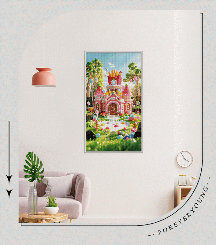 Whimsical Candy Kingdom Diamond Painting Kit