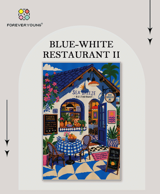 Sea Breeze Café Diamond Painting Kit