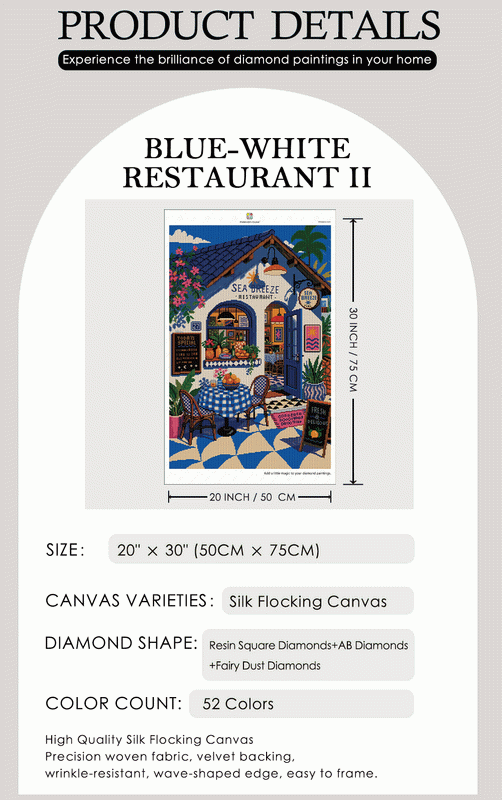 Sea Breeze Café Diamond Painting Kit