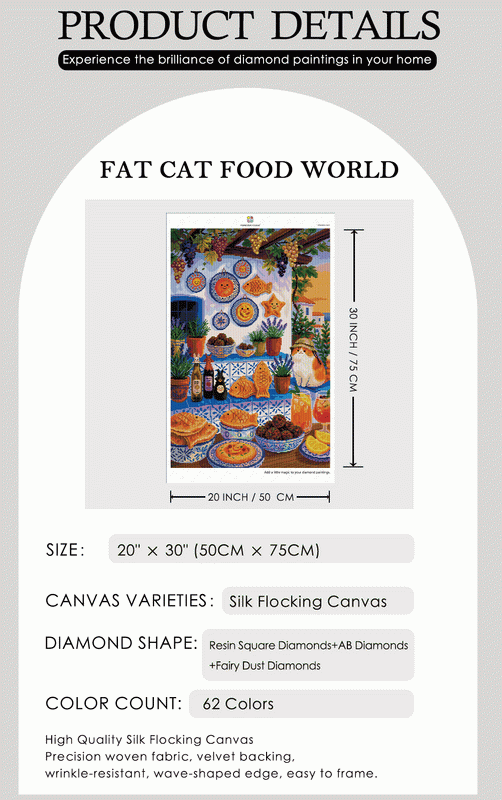 Mediterranean Cat Garden Diamond Painting Kit
