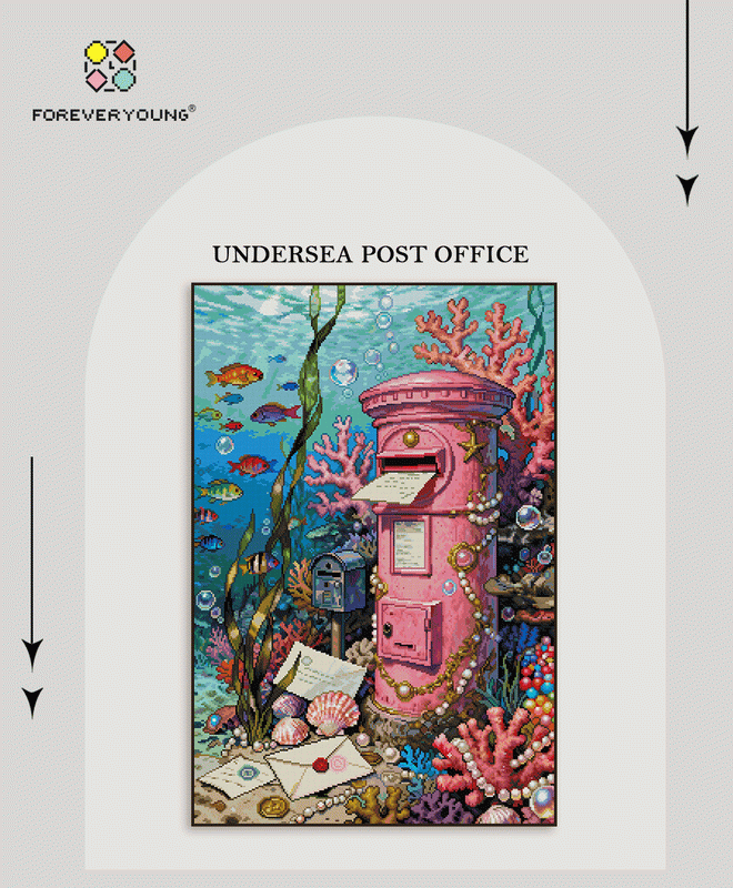 Messages from the Deep – Underwater Post Office Diamond Painting Kit