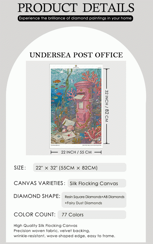 Messages from the Deep – Underwater Post Office Diamond Painting Kit