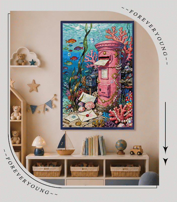 Messages from the Deep – Underwater Post Office Diamond Painting Kit