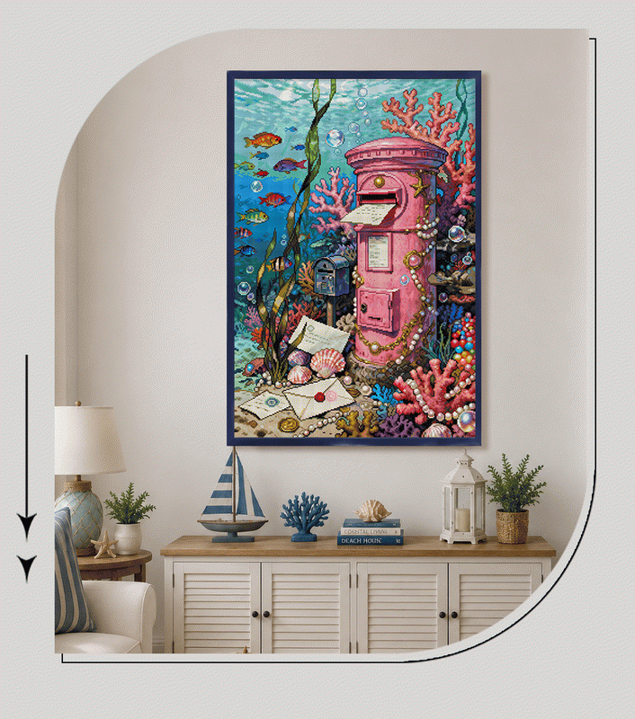 Messages from the Deep – Underwater Post Office Diamond Painting Kit