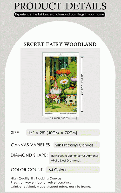 Magical Mushroom Forest Diamond Painting Kit