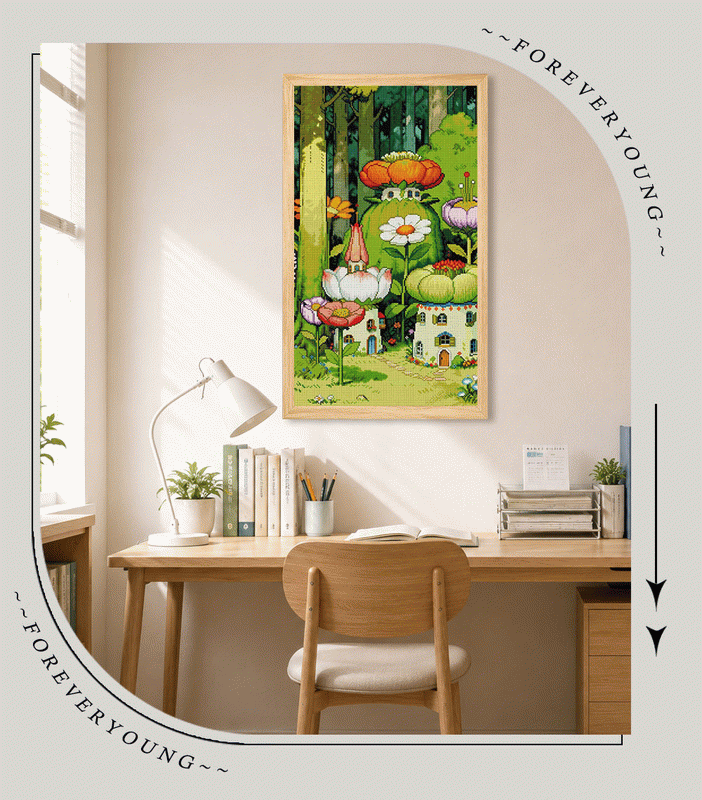 Magical Mushroom Forest Diamond Painting Kit