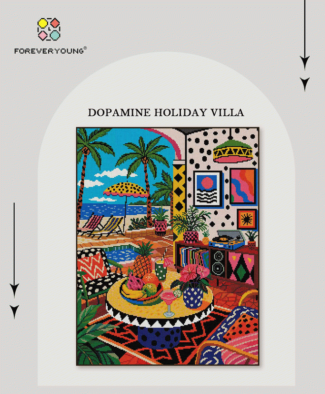 Tropical Beach & Interior 5D Diamond Painting Kit