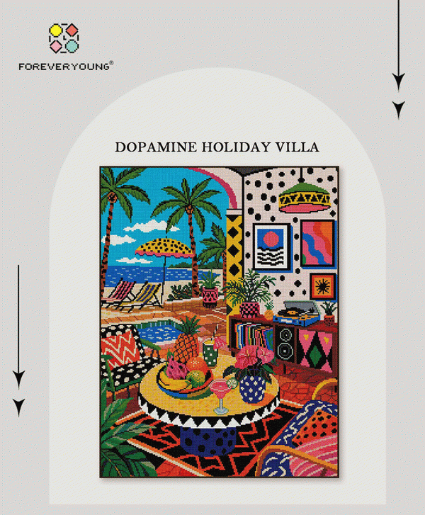 Tropical Beach & Interior 5D Diamond Painting Kit