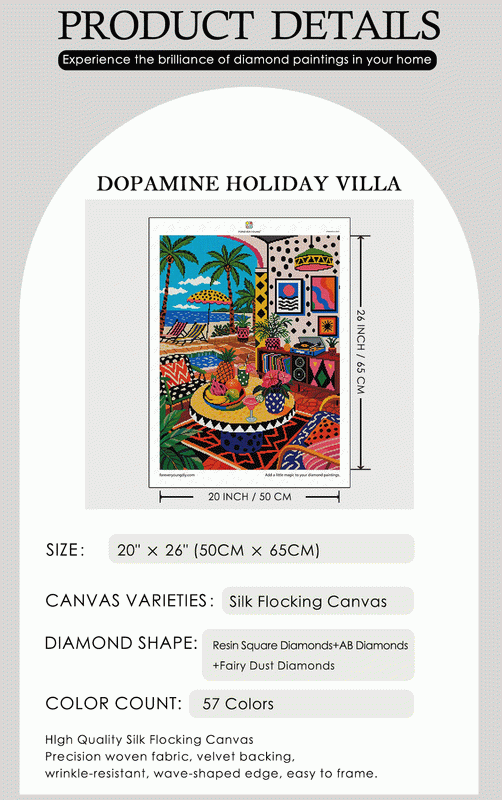 Tropical Beach & Interior 5D Diamond Painting Kit
