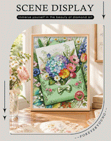 Envelope Flower Bouquet 5D Diamond Painting Kit