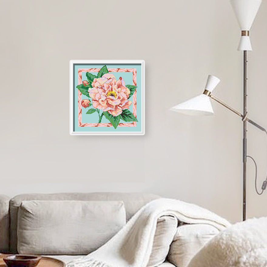 Hübsches Blumen-Kristall-Diamantgemälde 