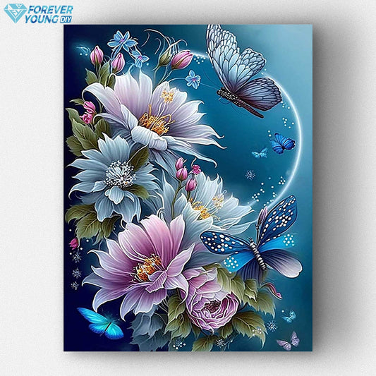 Vibrant Butterfly Dance-Crystal Diamond Painting