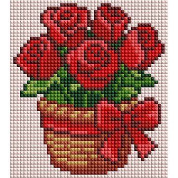 Minigem™ :Red Rose Basket