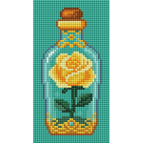 Minigem® :Yellow Rose Drift Bottle
