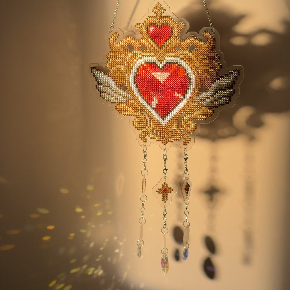 LumiGem Suncatcher Vowed Heart