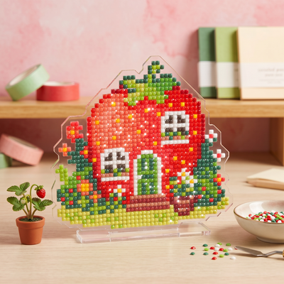 LumiGem Strawberry House Diamond Painting Stand