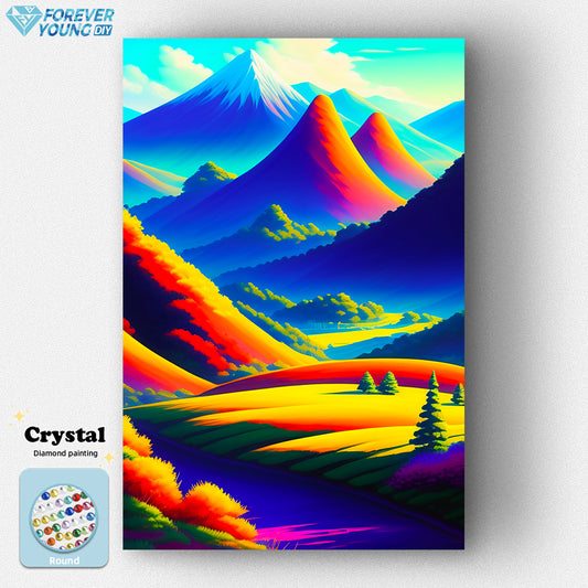 A Symphony of Nature’s Colors-Crystal Diamond Painting