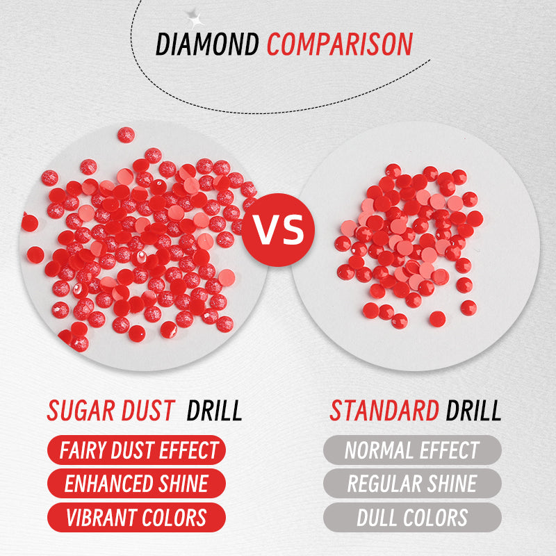 Perles rondes à paillettes, 20 couleurs, pour peinture diamant 