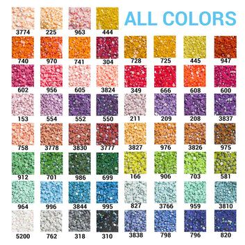 Square AB Beads 1 Bag (2000pcs) Single Color