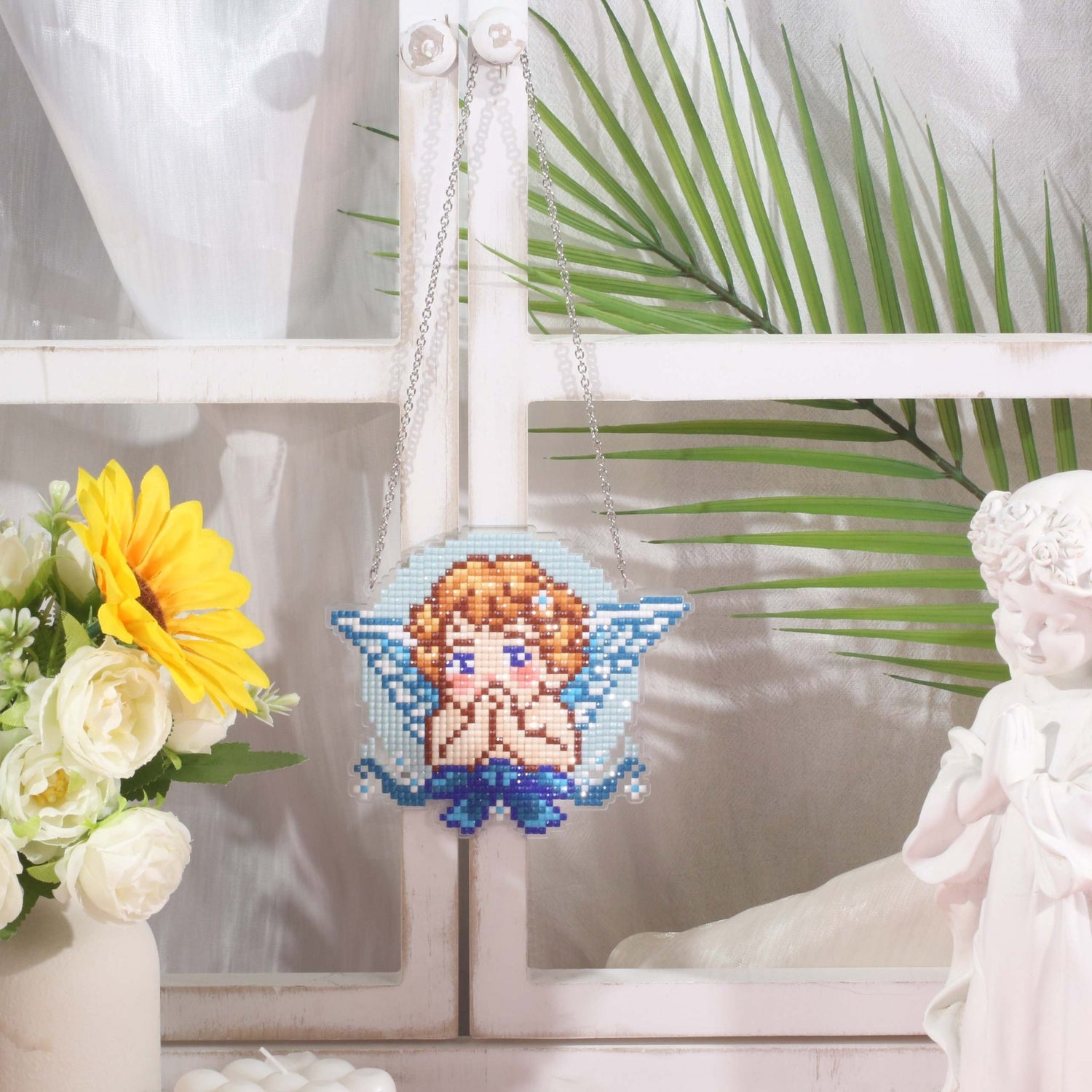 Angel Acrylic Diamond Painting Door Sign - Forever Young®️ DIY - 