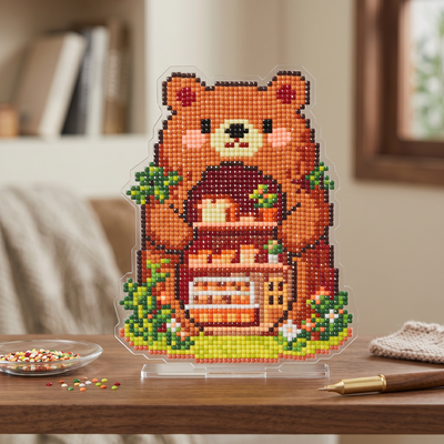 LumiGem Bear Bakery Diamond Painting Stand