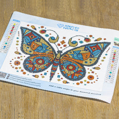 Beautiful Butterfly - Crystal diamonds and Luminous diamonds - Forever Young®️ DIY - 