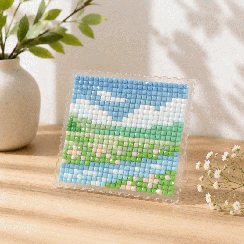 Lumigem 4pcs Mini Square Diamond Painting Set – Four Seasons Landscape Collection