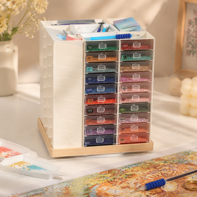 Diamond Painting Storage Containers Trays and Organizer Stand Set