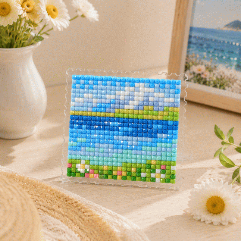 Lumigem 4pcs Mini Square Diamond Painting Set – Four Seasons Landscape Collection