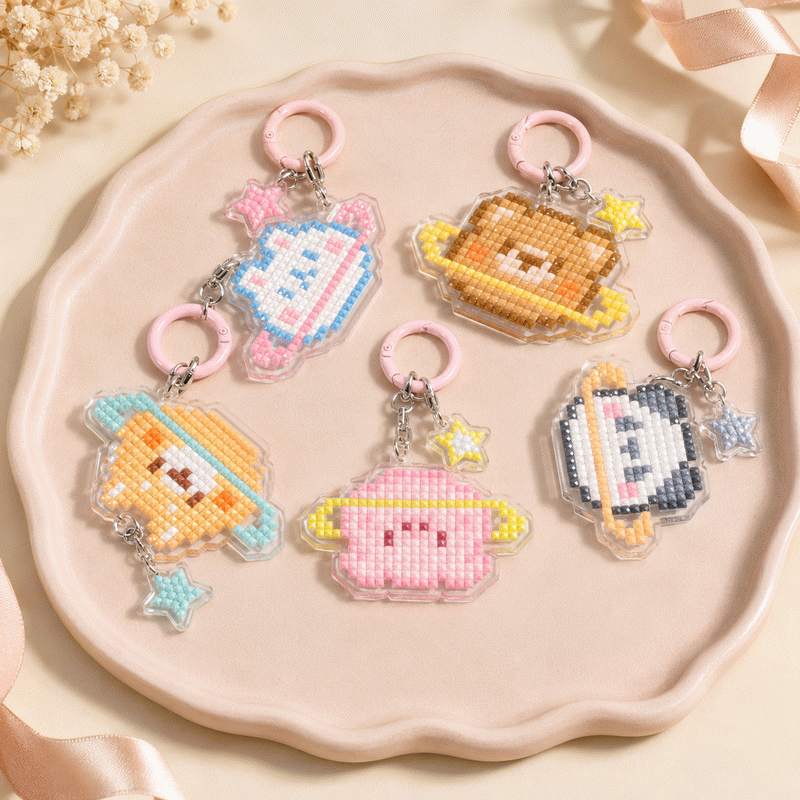Lumigem DIY Diamond Painting Animal Keychains