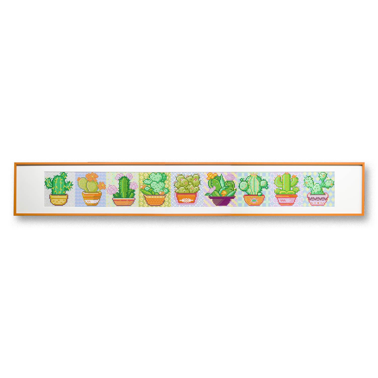 Cactus Diamond Painting Kit Series - Set of 9 | 4″ × 4″ (9 × 10 cm) | Resin Square & AB Diamonds - Forever Young®️ DIY - 