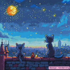Cats Under the Starry Night - Forever Young®️ DIY - 