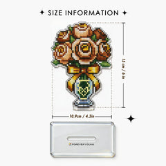 Classic Rose Acrylic Diamond Art Display Stand - Forever Young®️ DIY - 