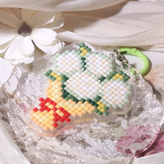 Colorful Bouquet Acrylic Diamond Painting Keychain - Forever Young®️ DIY - 