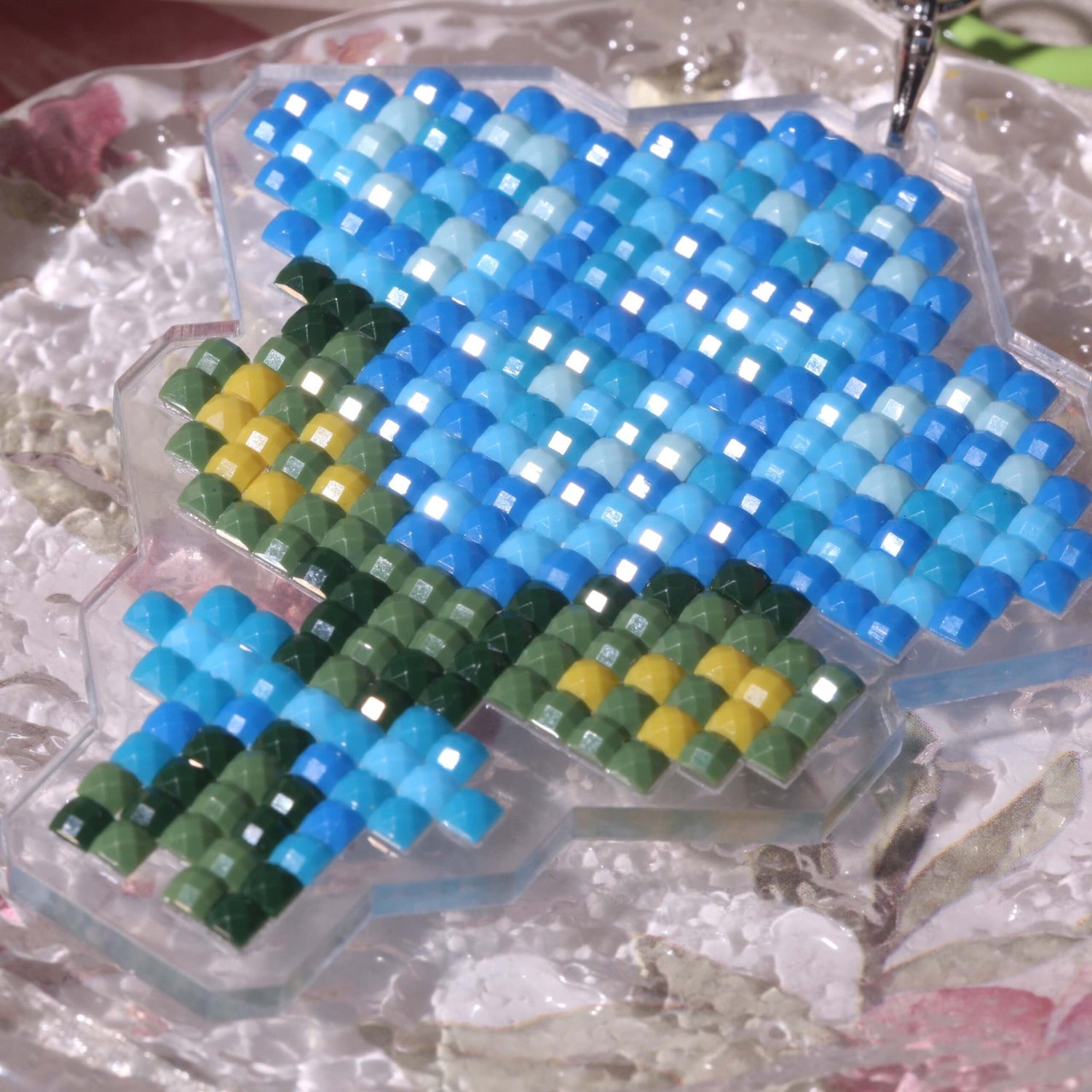 Colorful Bouquet Acrylic Diamond Painting Keychain - Forever Young®️ DIY - 