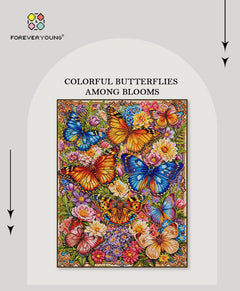 Forever Young®️ DIY - Colorful Butterflies Among Blooms
