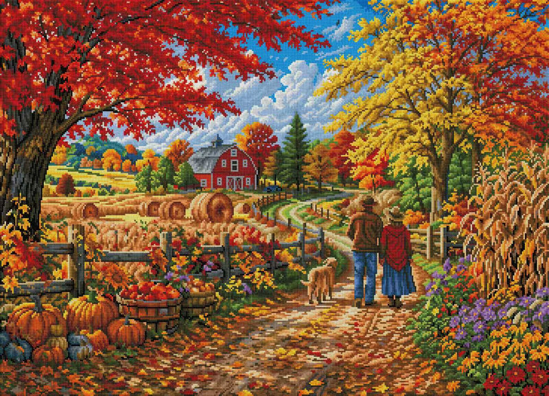 Autumn Farm Harvest Diamond Painting