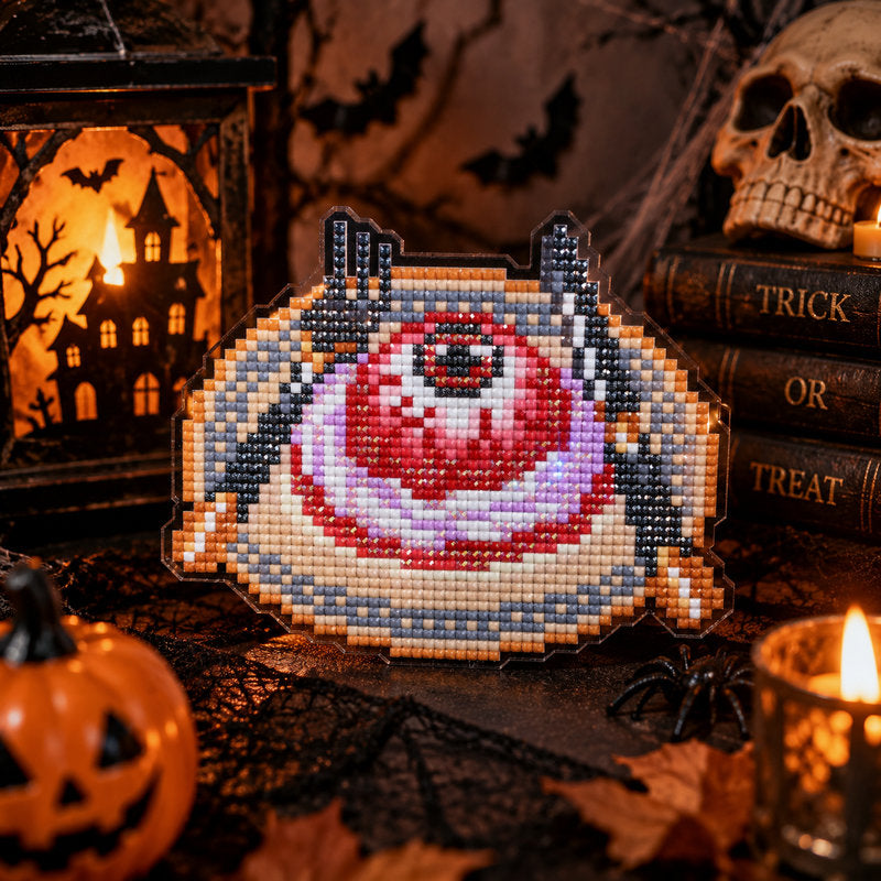 Lumigem Halloween Eyeball Bowl Diamond Art Decoration