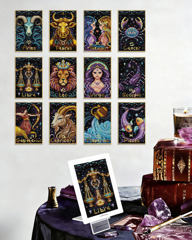 Zodiac Diamond Painting 12PCS DIY Kit