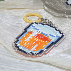 Delicious Breakfast Acrylic Diamond Painting Keychain - Forever Young®️ DIY - 