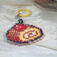 Delicious Breakfast Acrylic Diamond Painting Keychain - Forever Young®️ DIY - 
