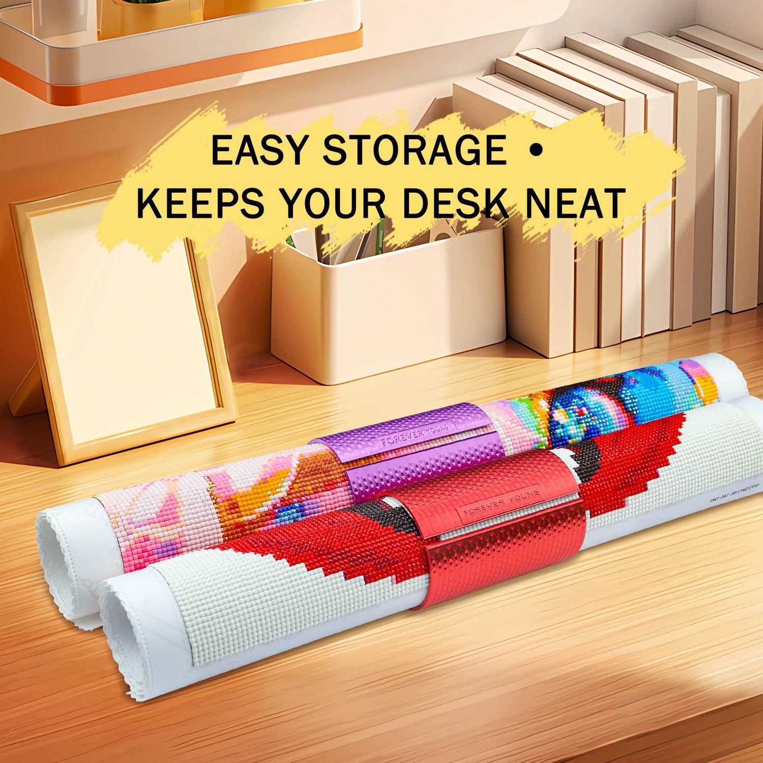 Diamond Painting Canvas Roll Storage Holder - Forever Young®️ DIY - 