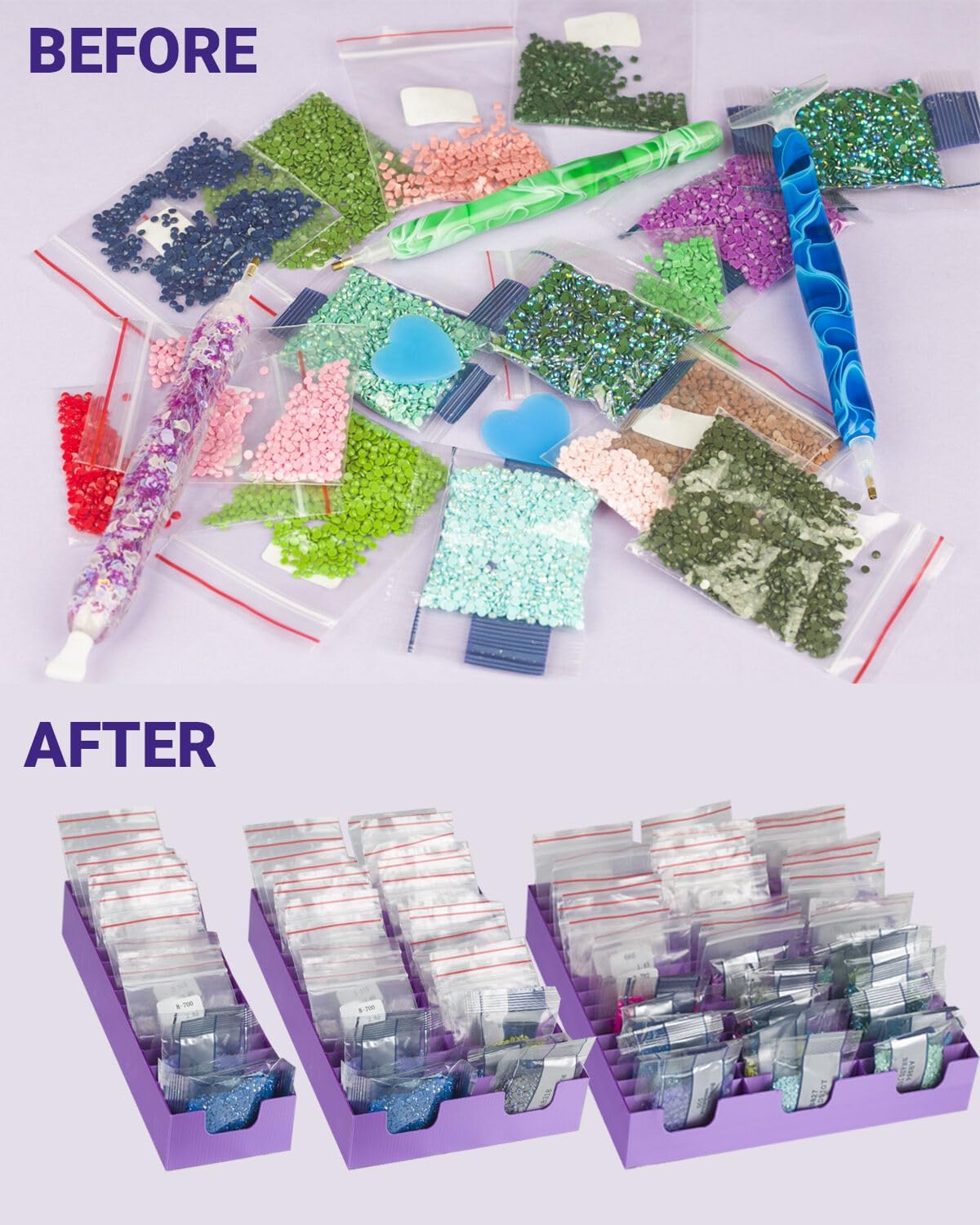 Diamond Painting Drill Bag Storage Box - Forever Young®️ DIY - 